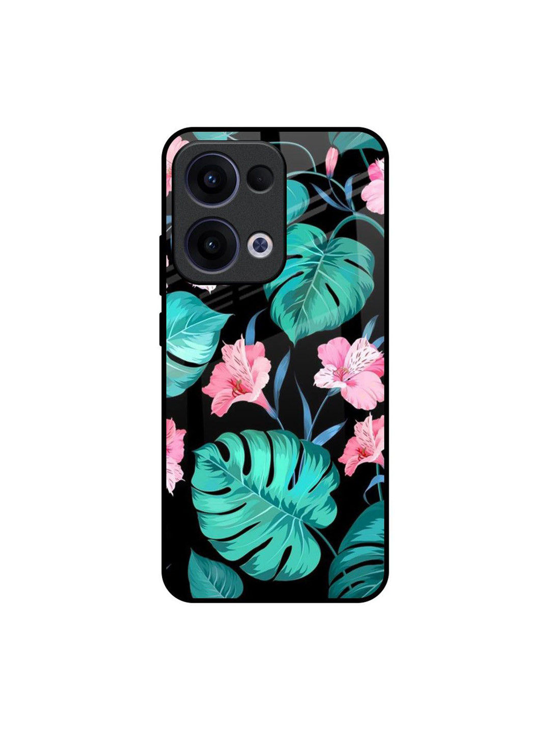 QRIOH Tropical Leaves Printed Oppo Reno13 5G Back Case Mobile Accessories