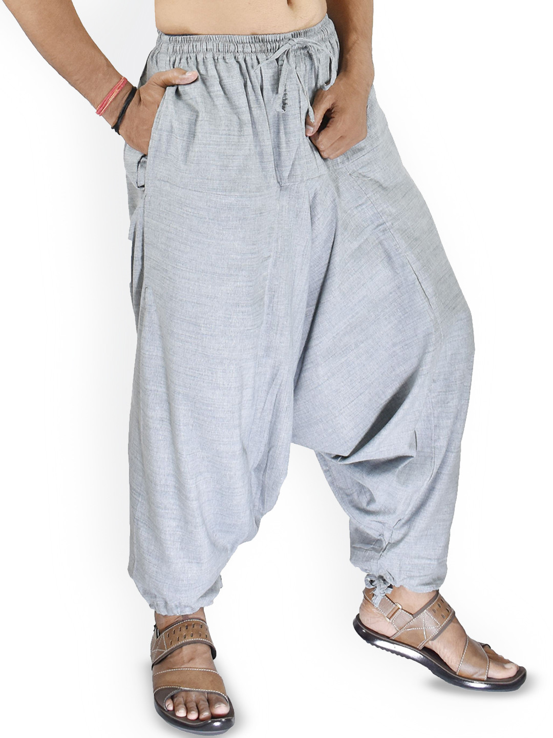 WHITEWHALE Unisex Loose Fit Harem Pants
