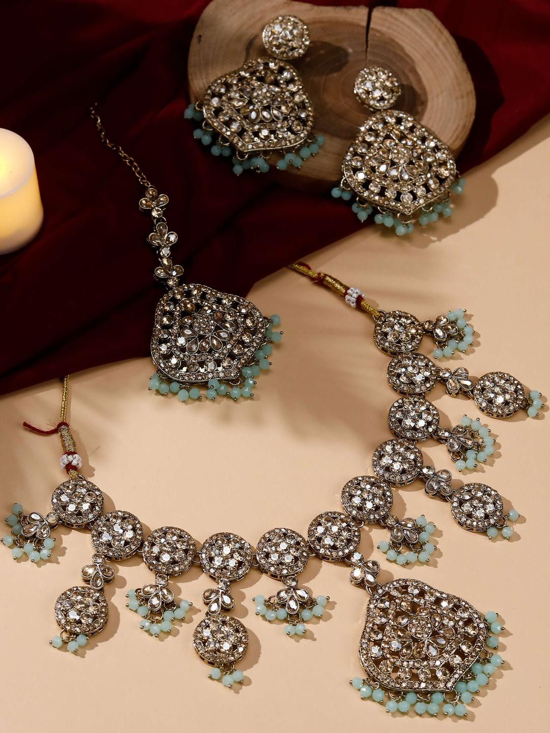 zarmar fashion Women GreenJewellery Set