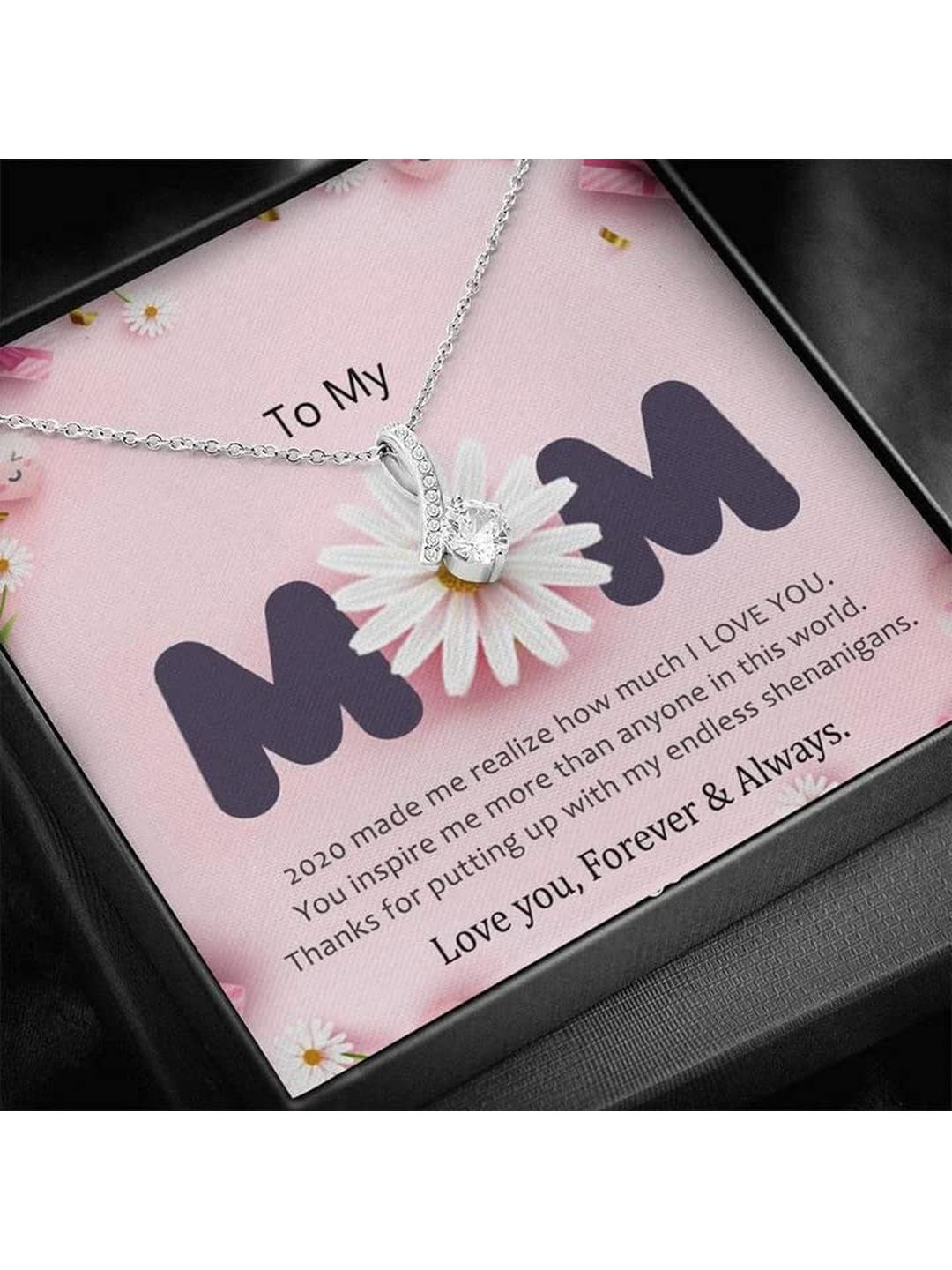 Sterling Silver Gift Best Birthday Gift For Mother Female- | Necklace to Gift Women & Girls | With