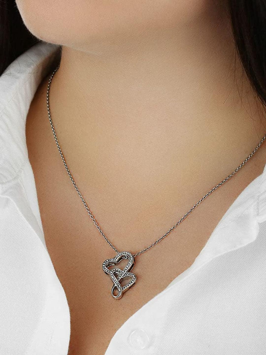 Best Gift for Fiance on Wedding Day - Pure Silver Pendant With Message Card