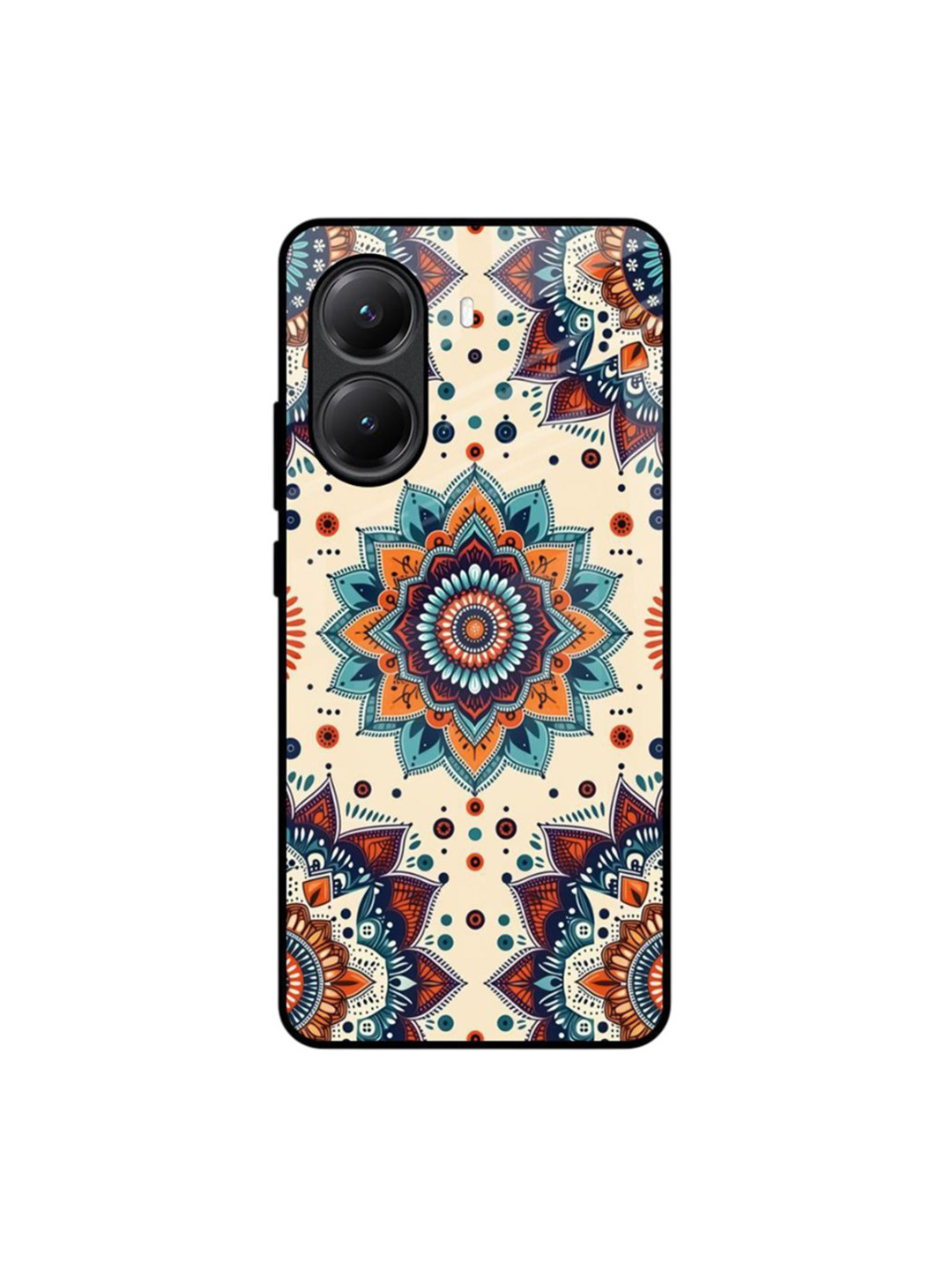 QRIOH Ethnic Motifs Print Poco X7 Pro 5G Back Case Mobile Accessories