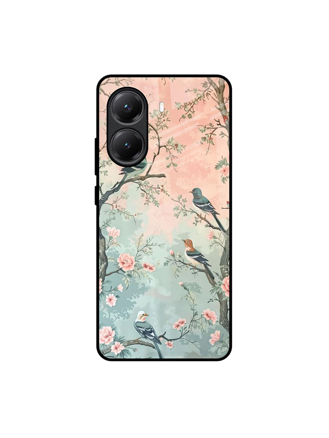 QRIOH Floral Nature's Chorus Printed Poco X7 Pro 5G Back Case Mobile Accessories