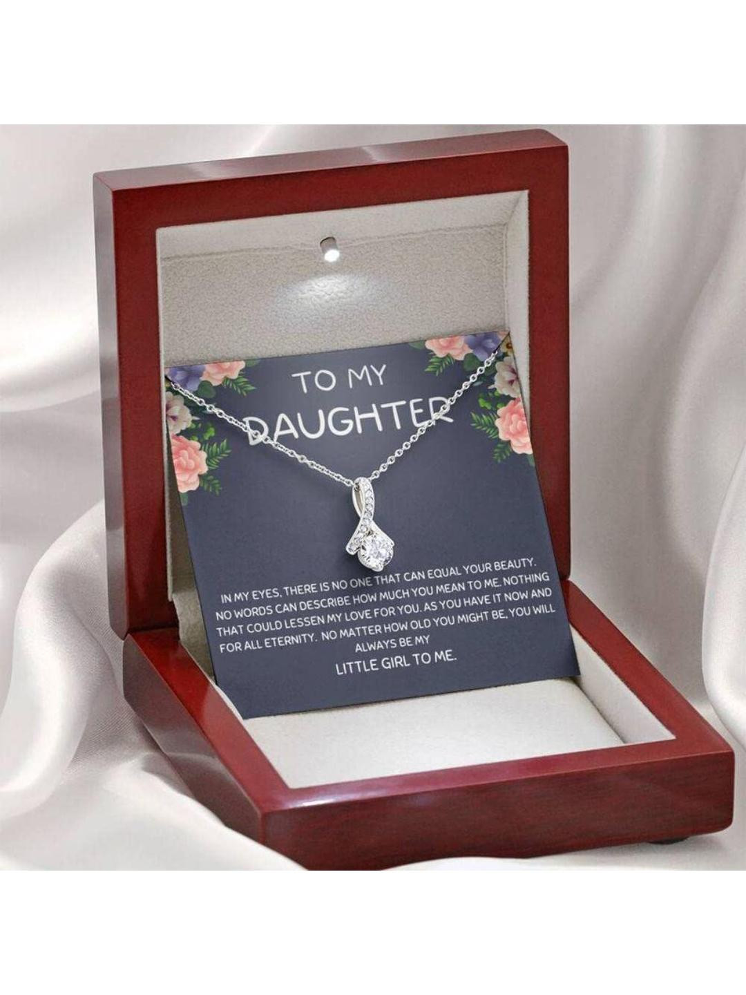 Silver Gift Daughter Necklace Gift For Daughter, Daughter Gift, Mother Daughter Necklace