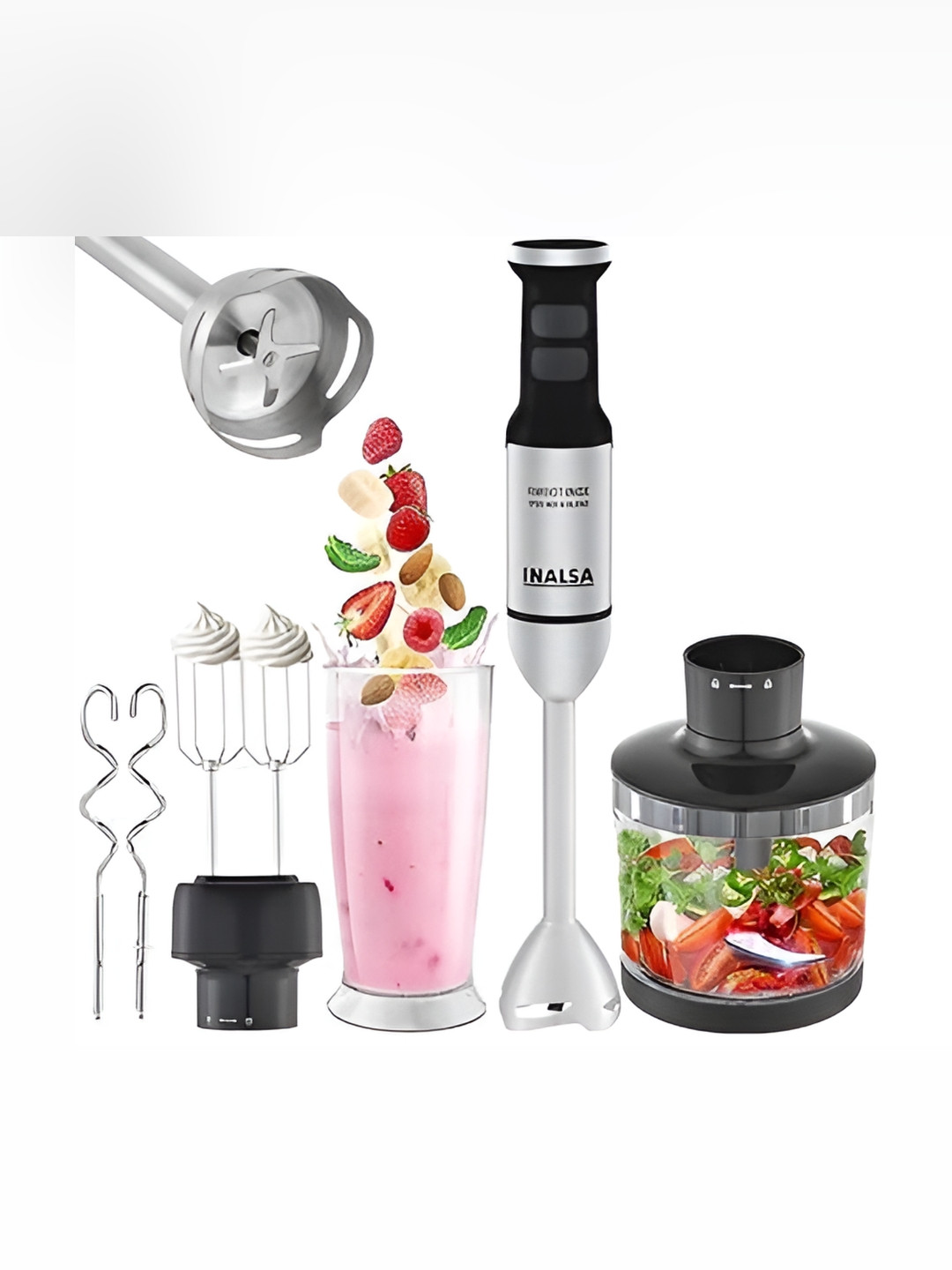 Inalsa Robot Inox Black Stainless Steel Hand Blender 1700 W