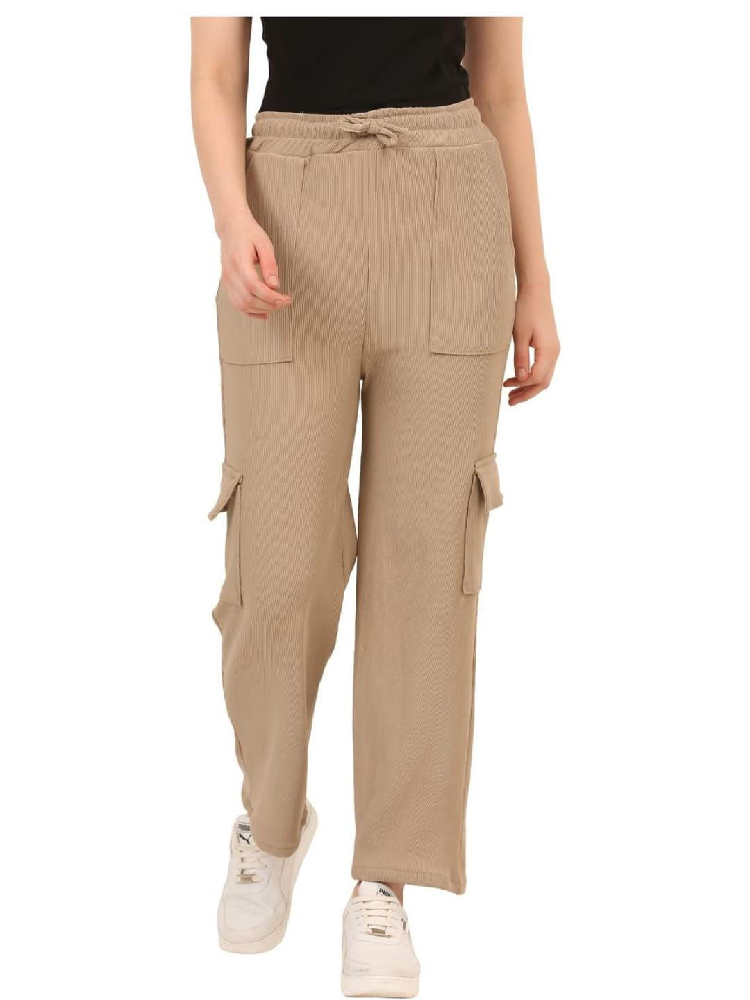 CUBIHEXA Girls Beige Track Pants