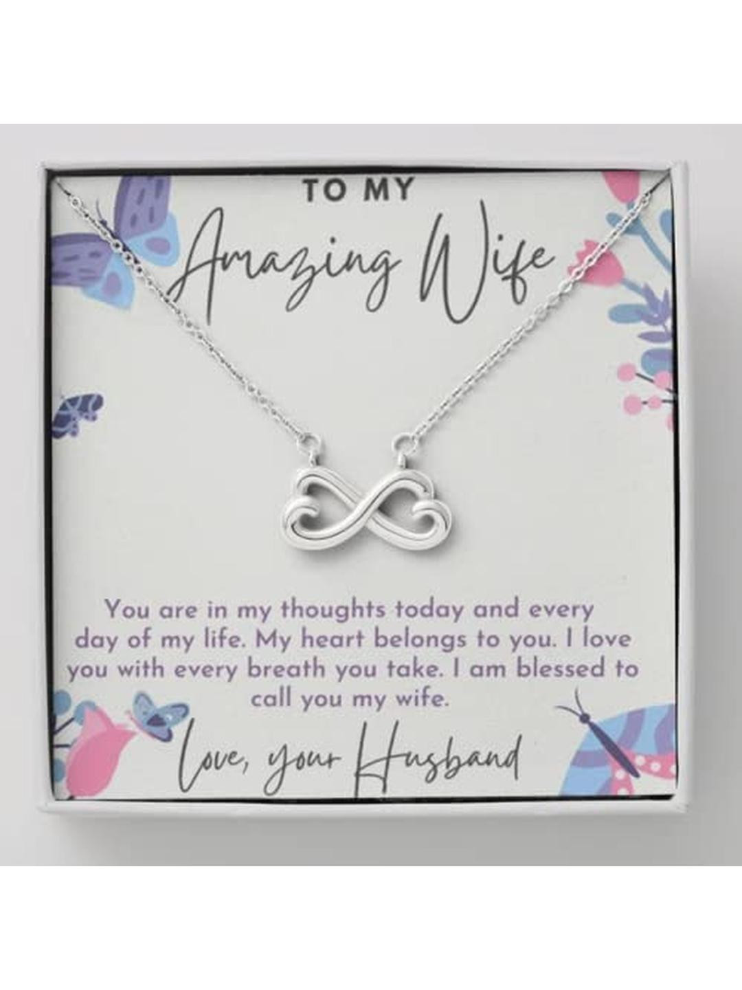 Sterling Silver Gift Perfect Honeymoon Gift Idea for Wife| Necklace to Gift Women & Girls | With Ce