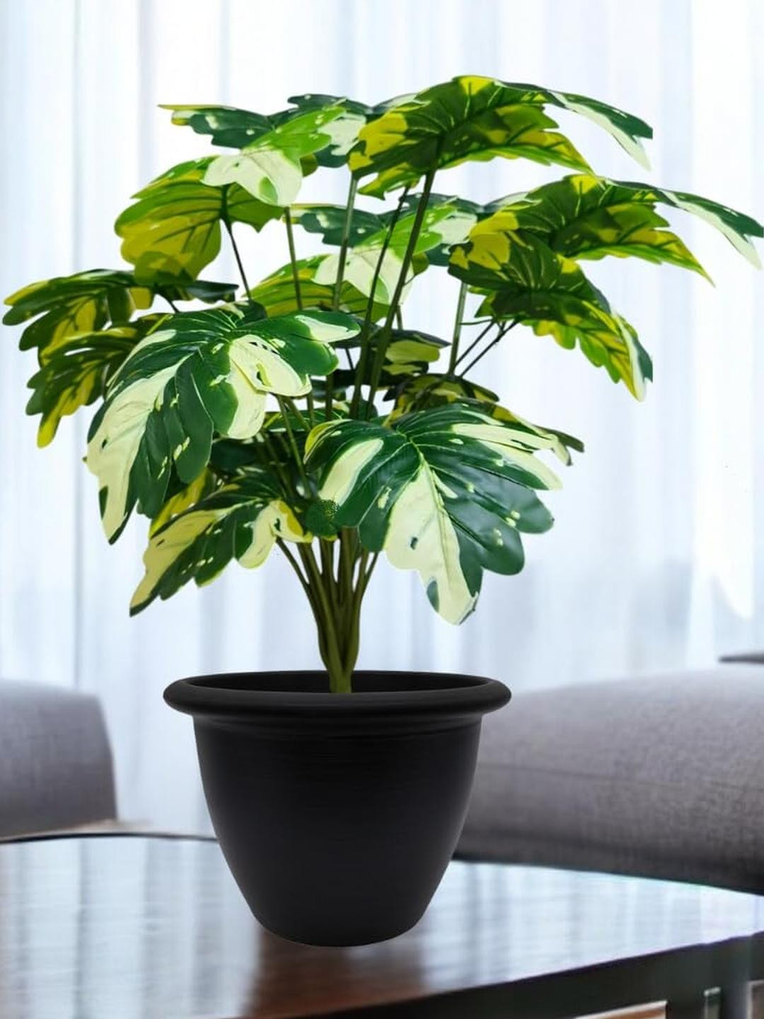 Go Hooked Artificial Monstera Deliciosa Plant with Nursery Pot