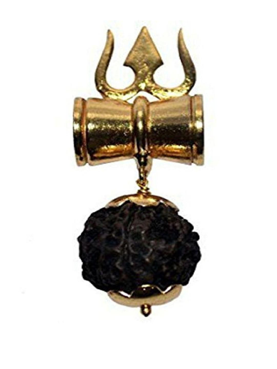 RAVIOUR LIFESTYLE Gold-Plated Rudraksh Pendants