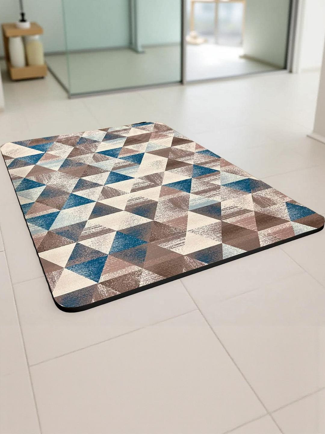 IVAZA Taupe Brown Bath Rug