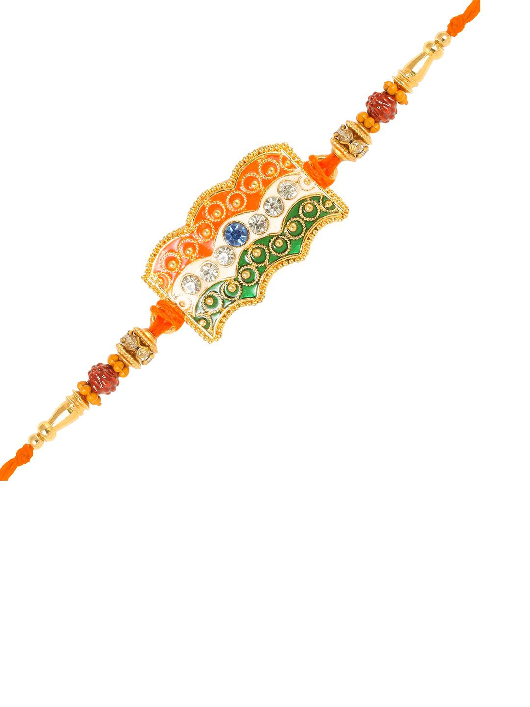 VIVASTRI Premium Indian Flag Rakhi