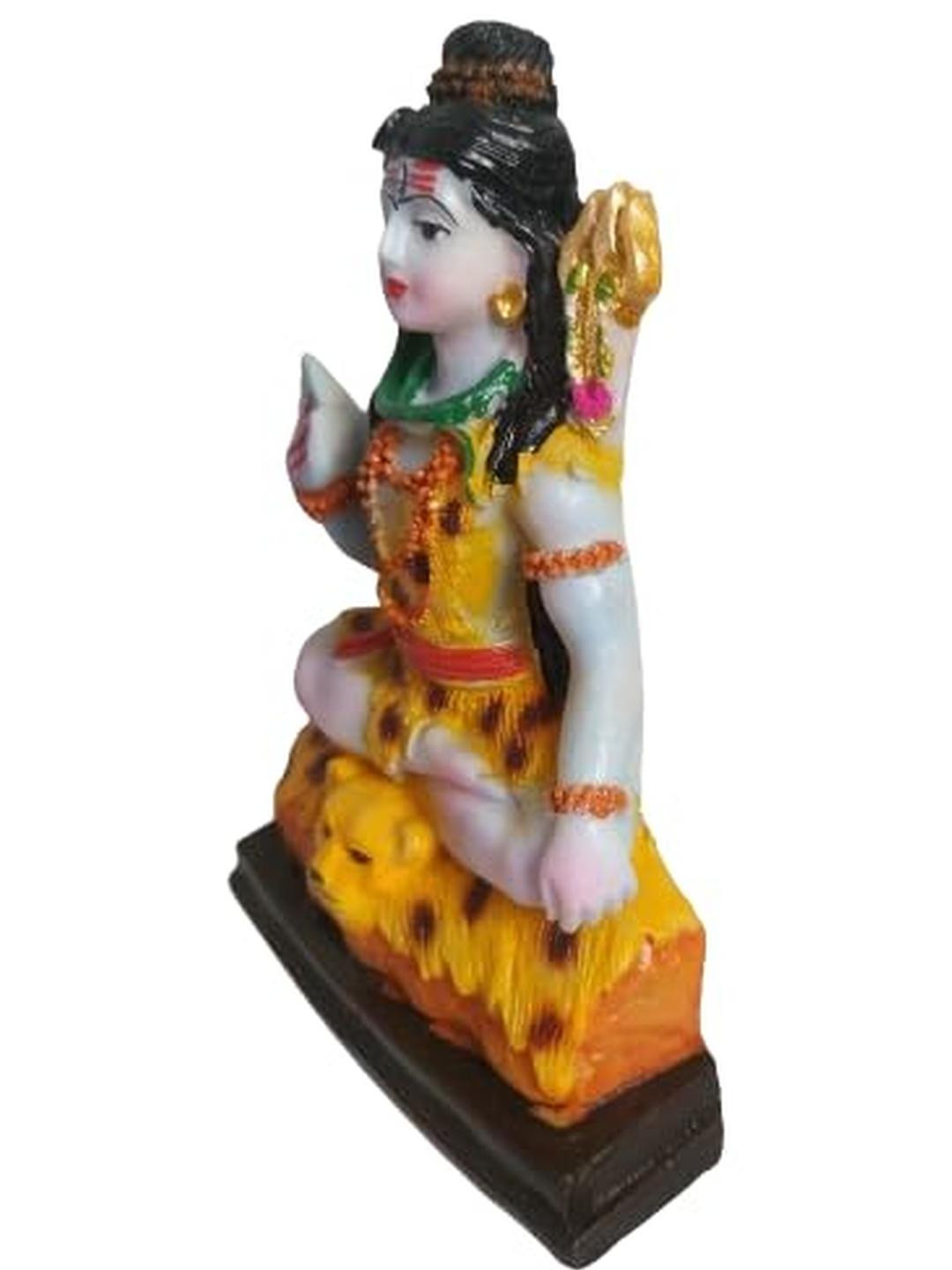 APNA KANHA Shiv Ji Car Dashboard Statue Decorative Showpiece -13 cm
