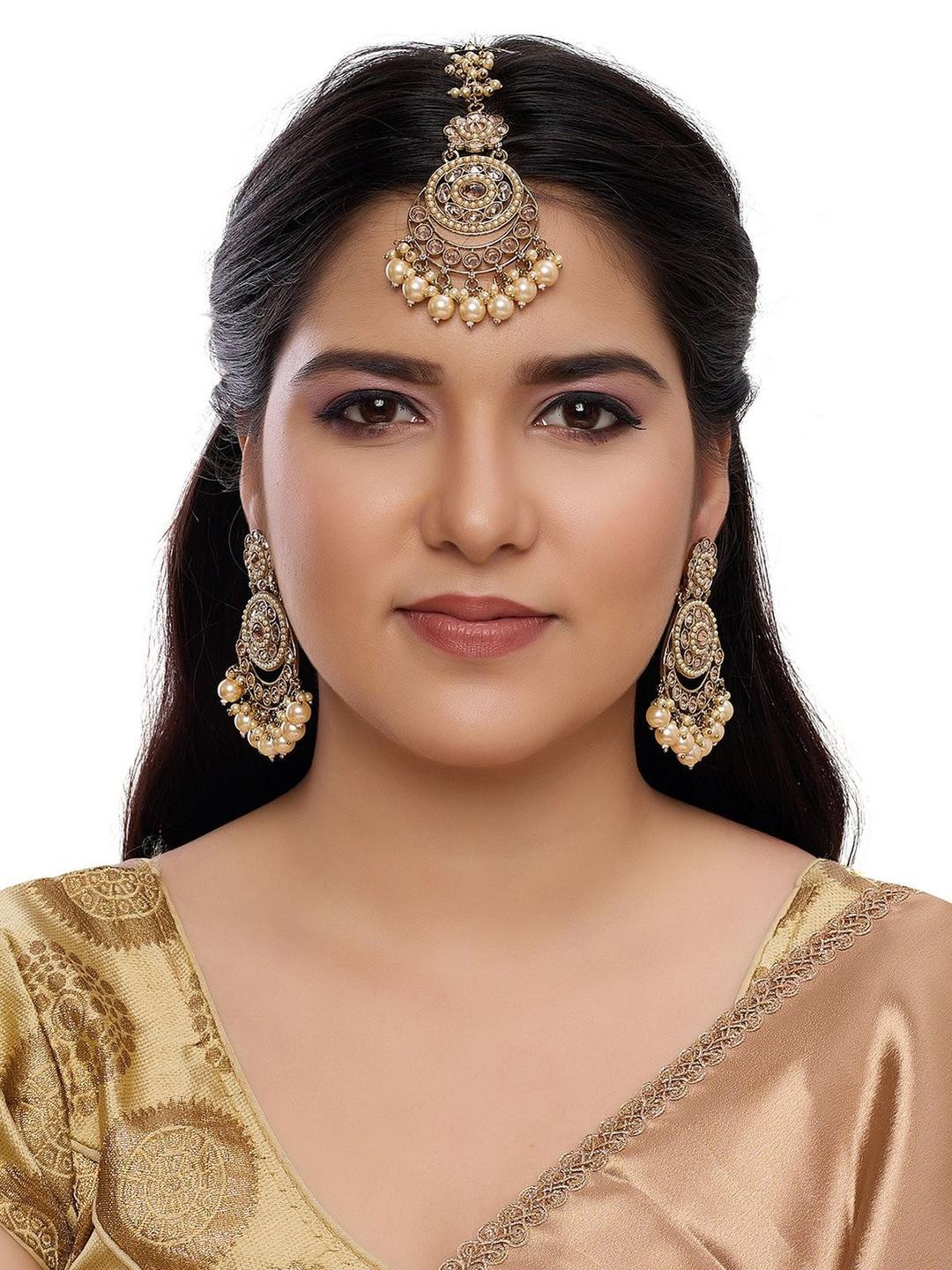 R A Enterprises Women Gold Jewellery Set