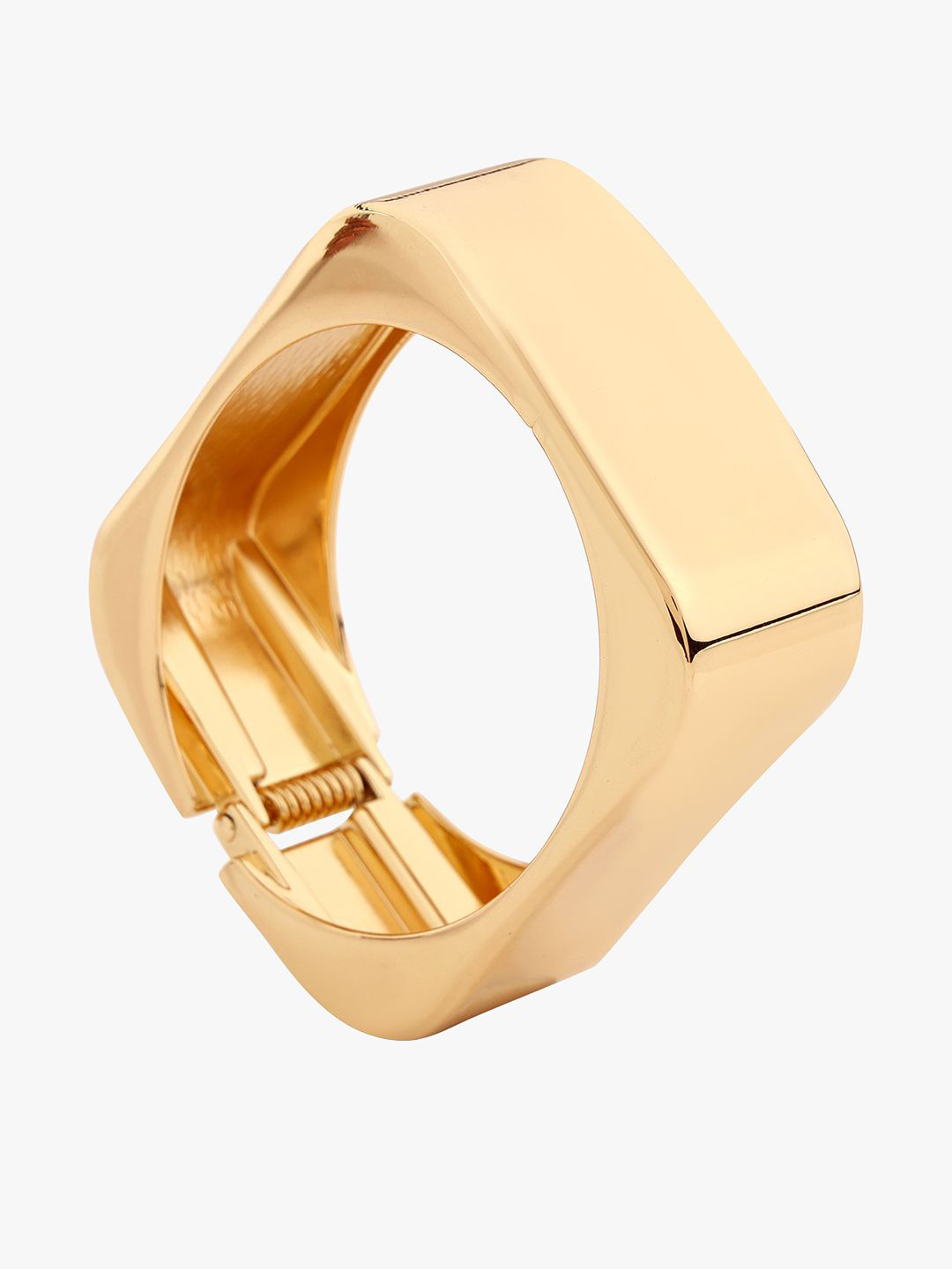 Kazo Golden Edge Gold-Plated Cuff Bracelet