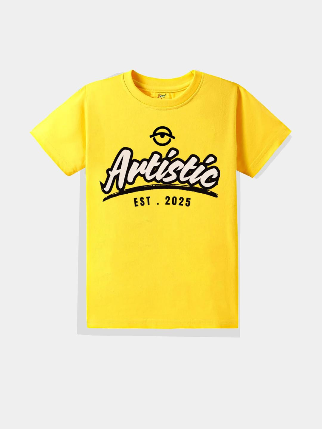 KAVEE Boys Printed Cotton Half Sleeve T-shirt