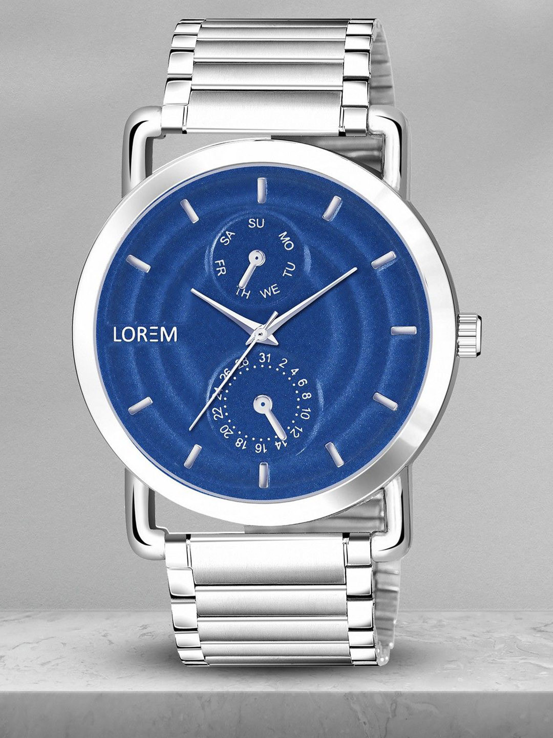 LOREM Men 3D Embossed Analogue Watch LR122