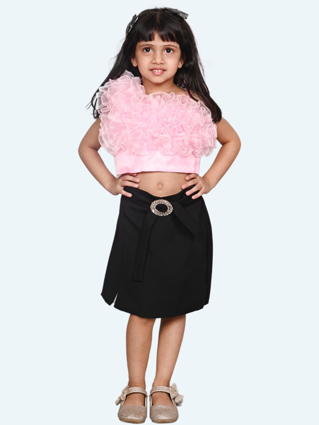 Modish Kids-Unisex Black Cotton Blend Clothing Set