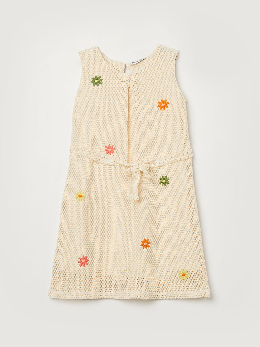 Fame Forever by Lifestyle Girls Self Design Floral Embroidered A-Line Dress