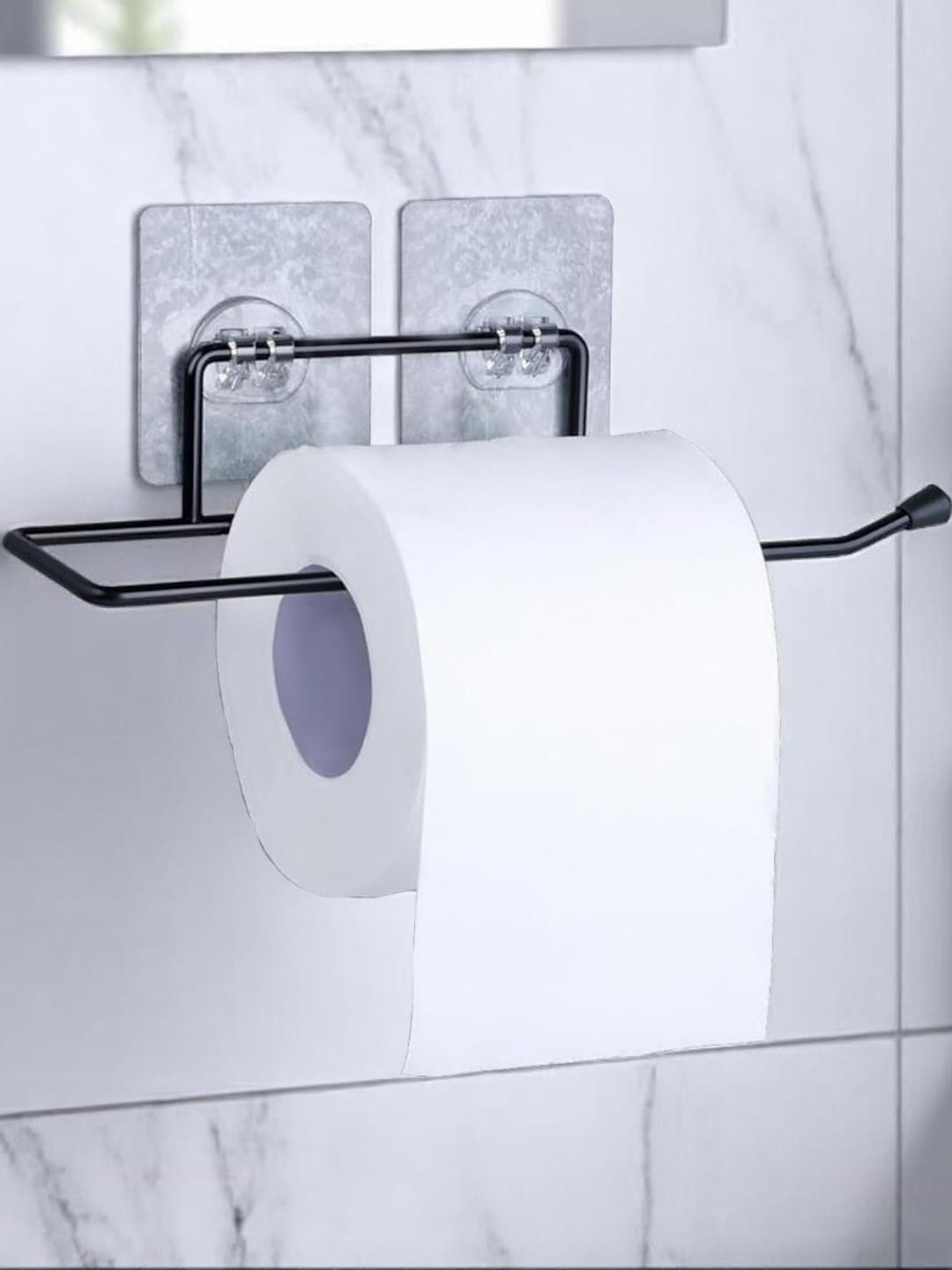 Go Hooked Black Solid Metal Tissue Holders