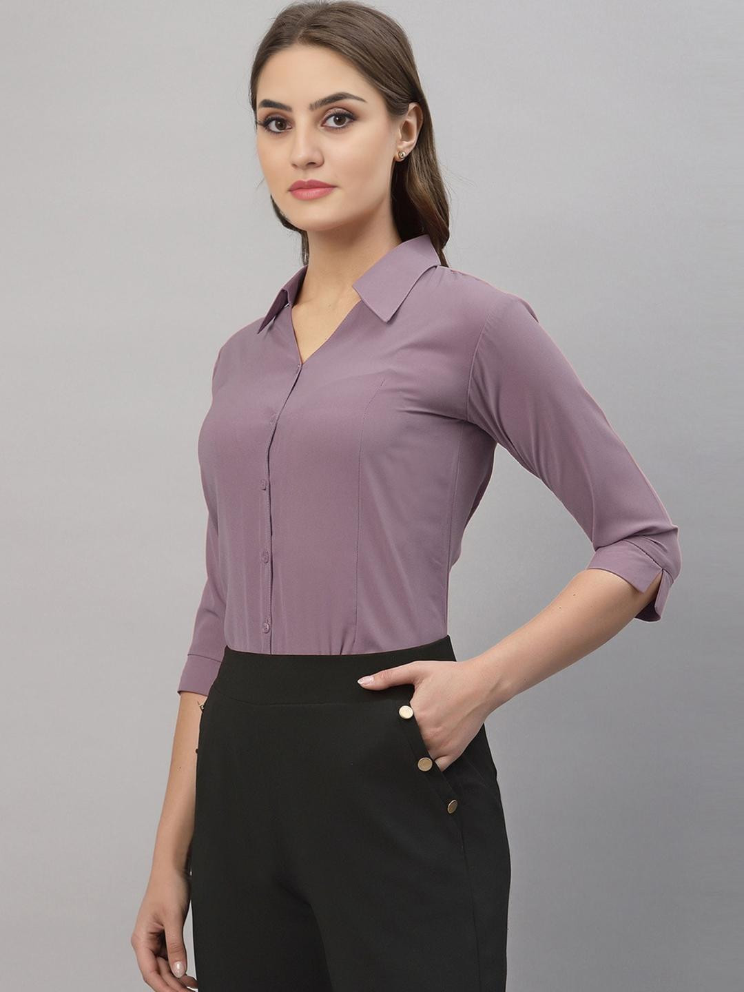 Ethic Glance Women Lavender Shirts
