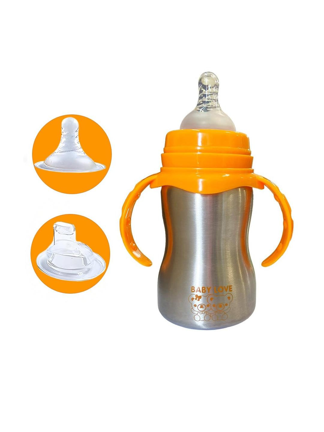 JOYFILLS 2 in 1 Stainless-Steel Baby Feeding Bottle 240ml
