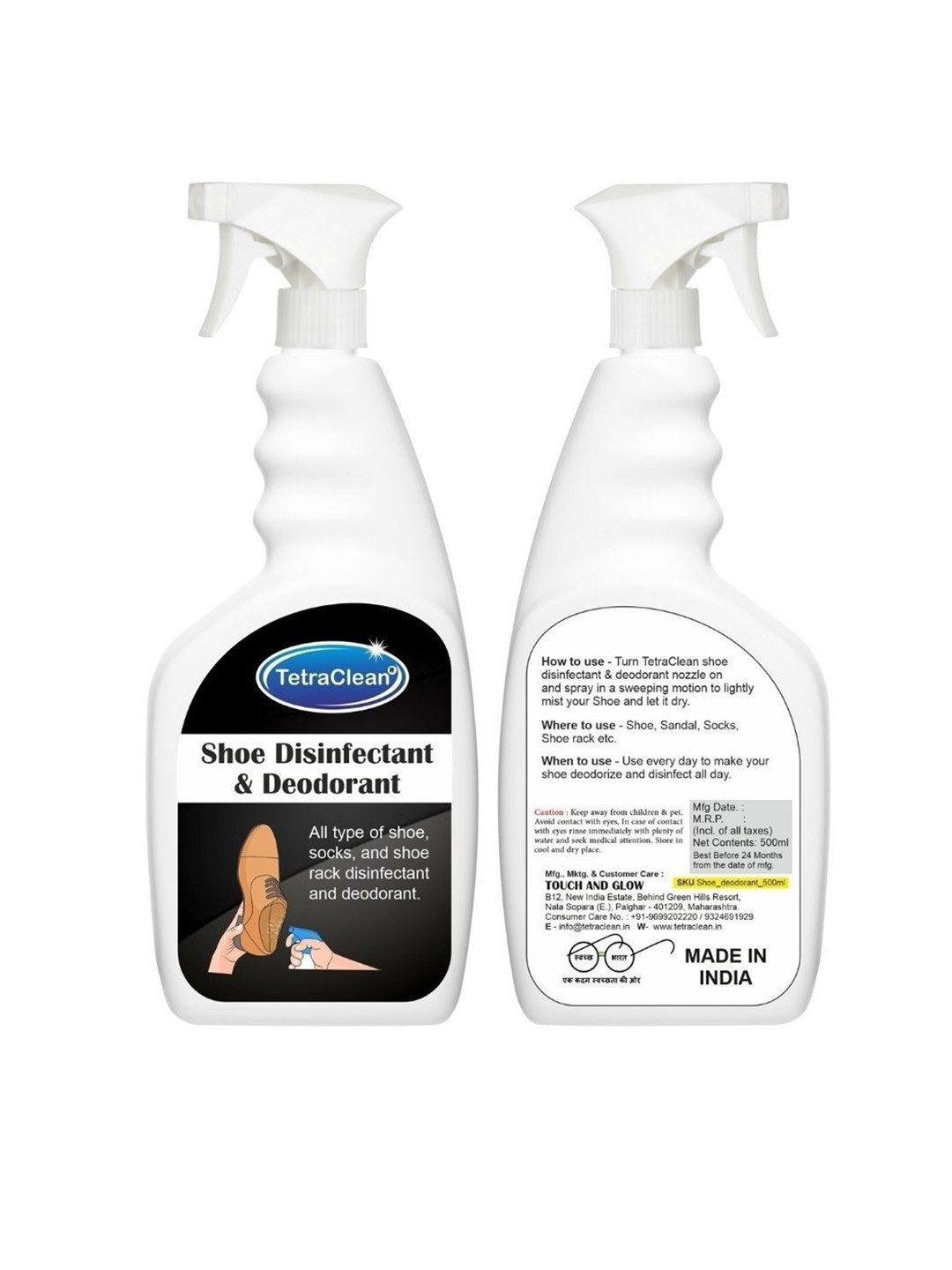 TetraClean Shoe Disinfectant Deodorant - 500ml