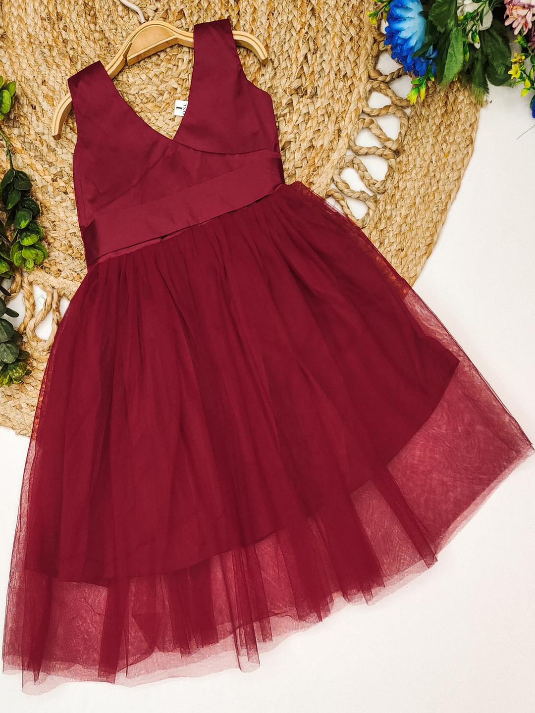 Tejam Net Fit & Flare Dress