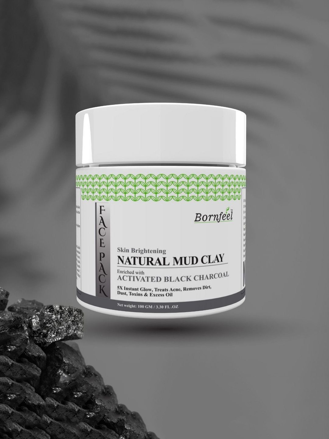 Bornfeel Skin Brightening Natural Mud Clay - 100 g