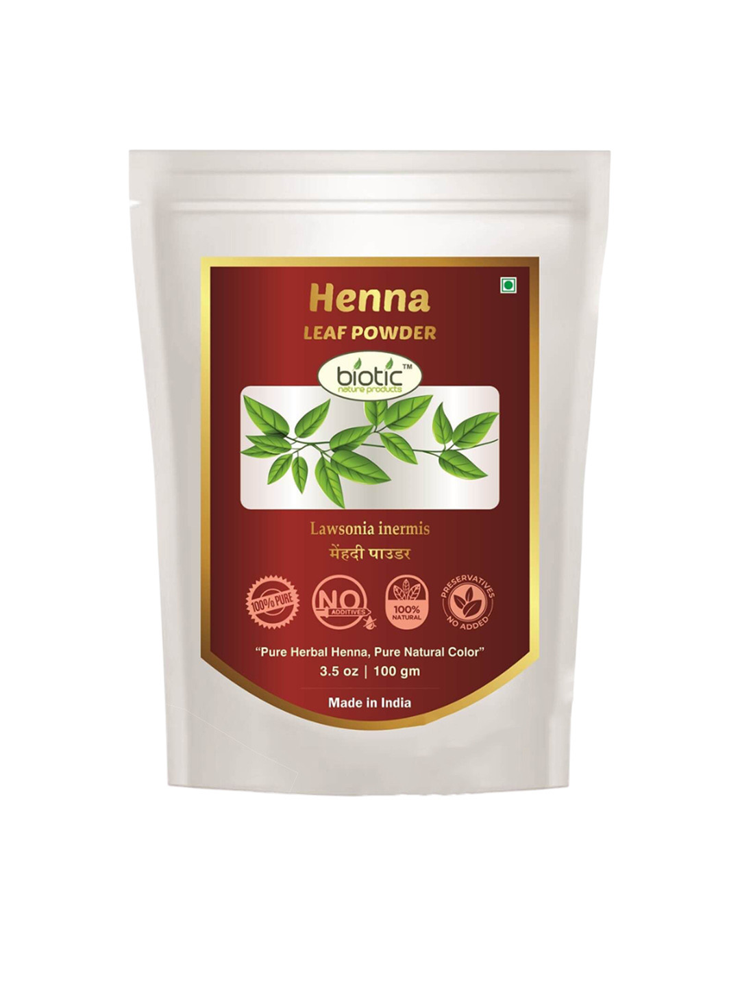 Biotic Natural Henna Powder - 100 g