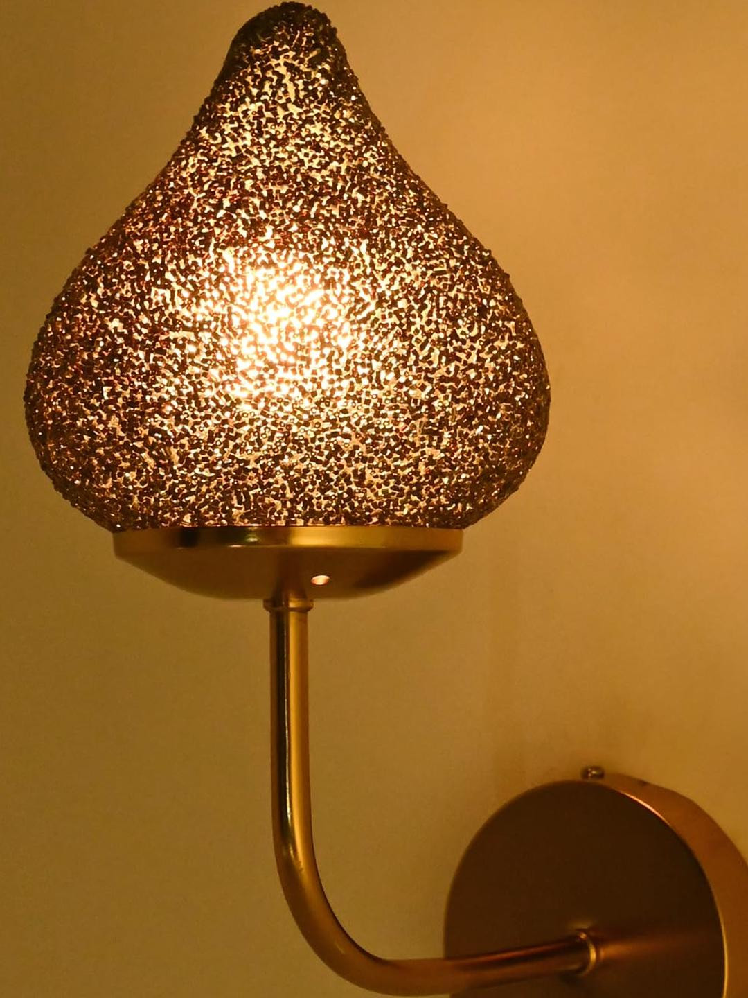 Somil Black Designer Glass Wall Night Lamp