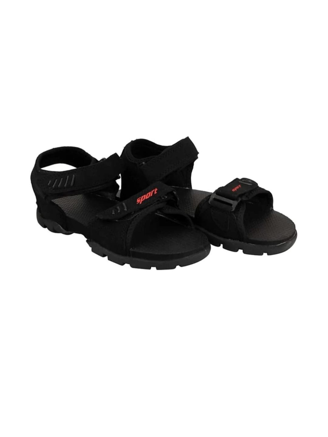 UKANSU Men Black Sandals