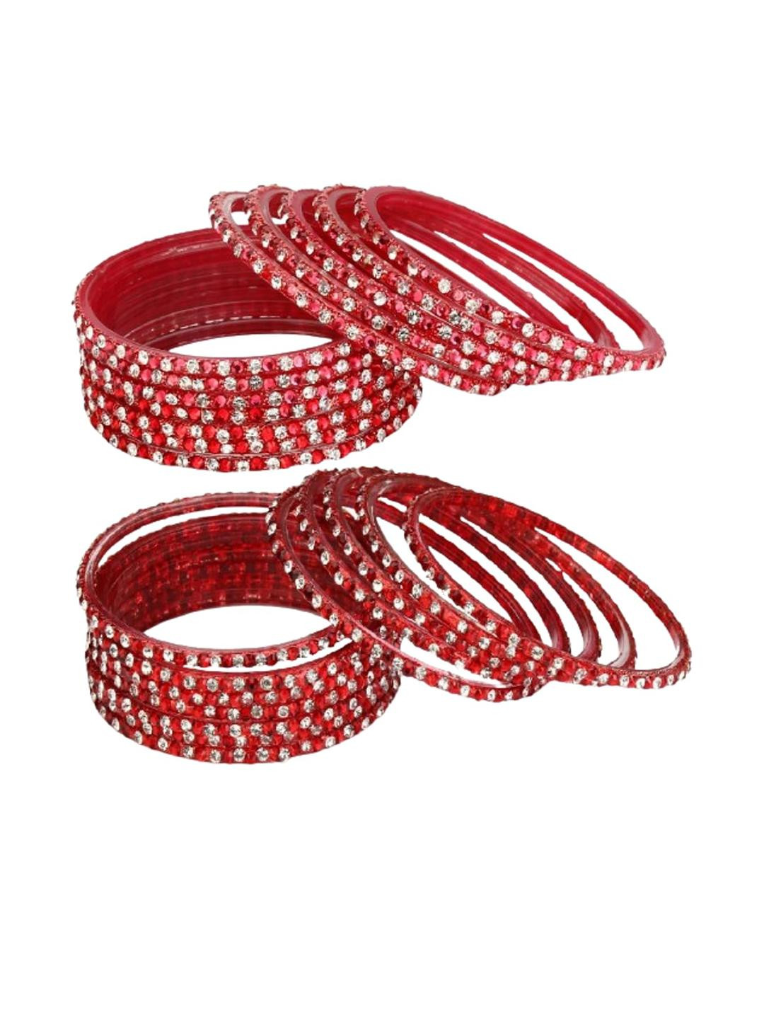 SOMIL Women Red Bangles Set