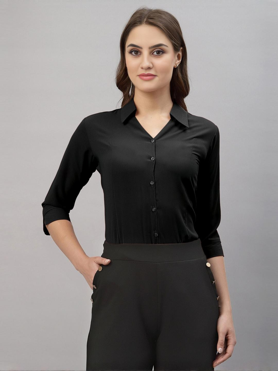 Ethic Glance Women Black Shirts