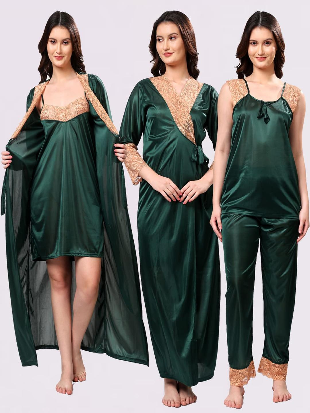 NIGHT KEYS Women's Maxi Nightdress