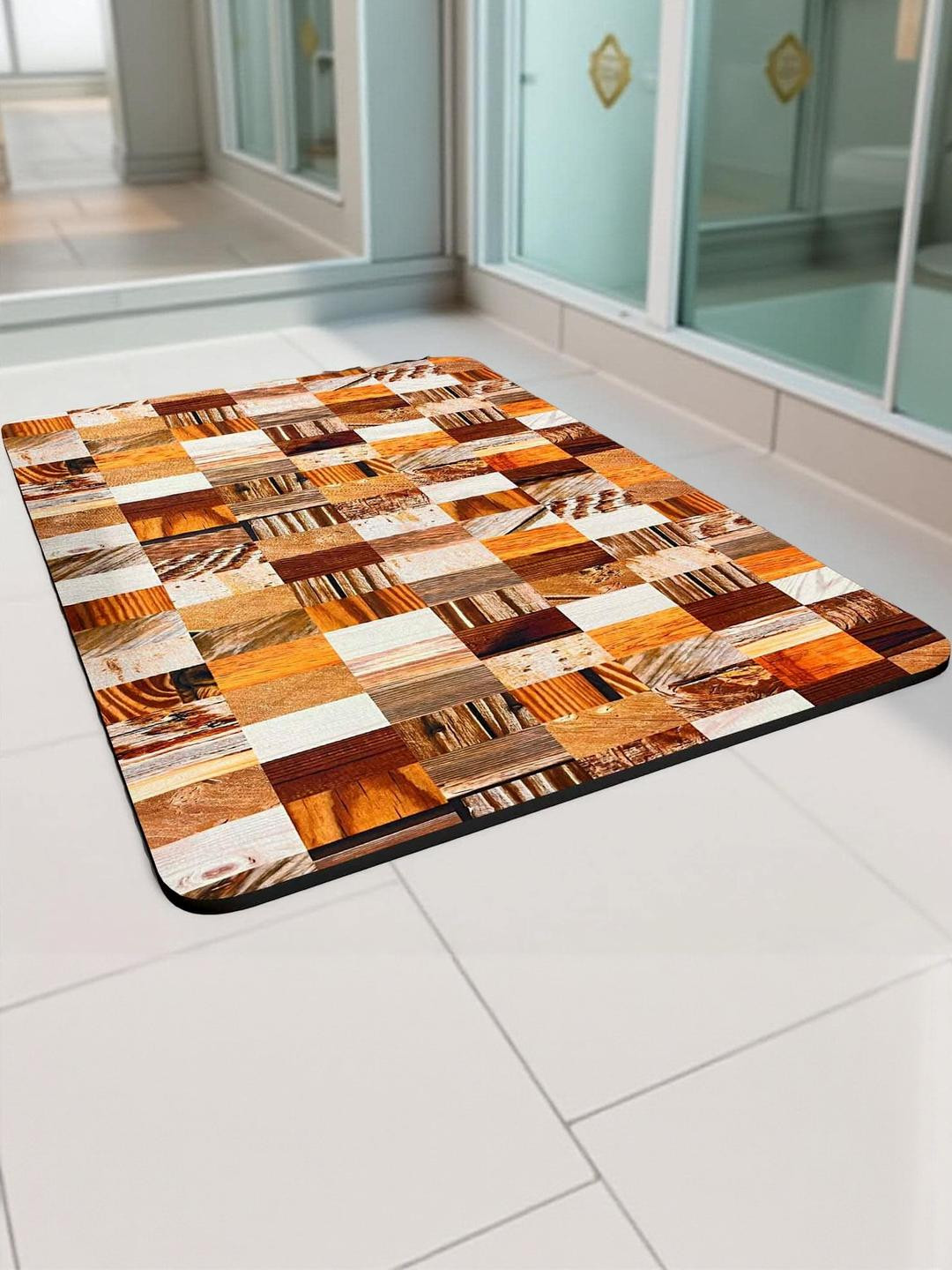 IVAZA Anti slip, bath door mats for home, 300 gsm, bath mat 40x60