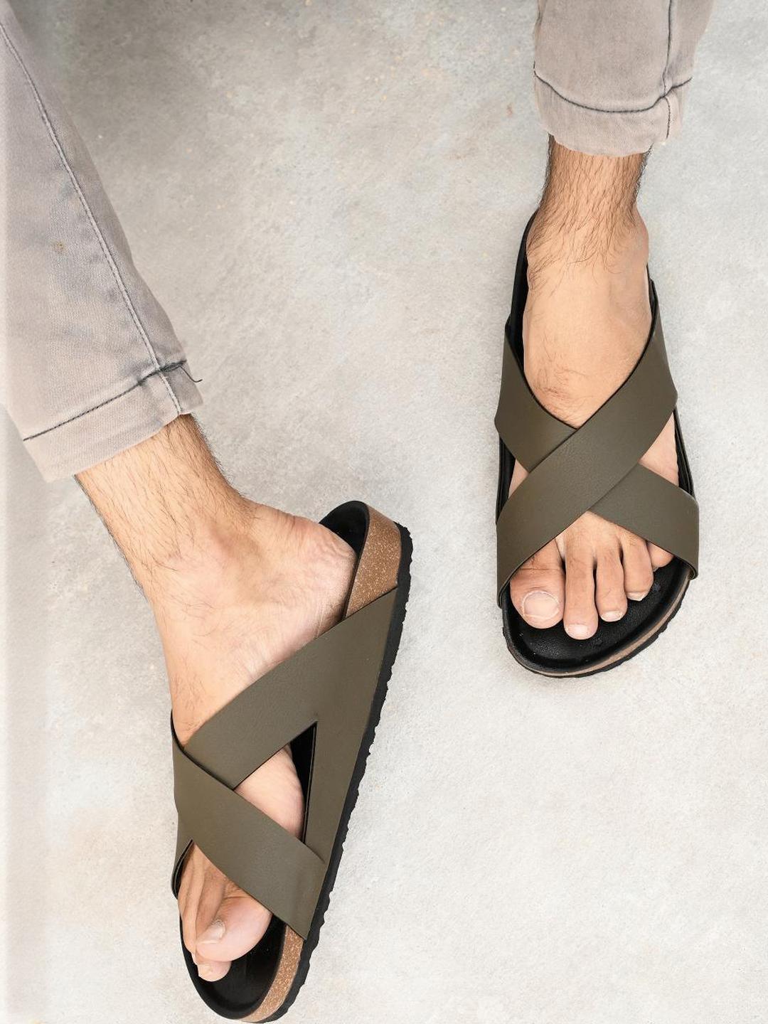 Appelon Men Olive Sandals