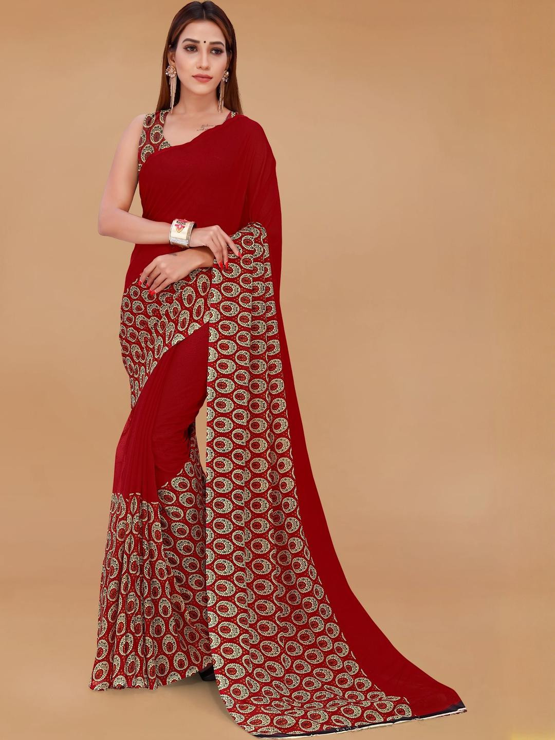 Moda Rapido Bprder Printed Poly Georgette Saree