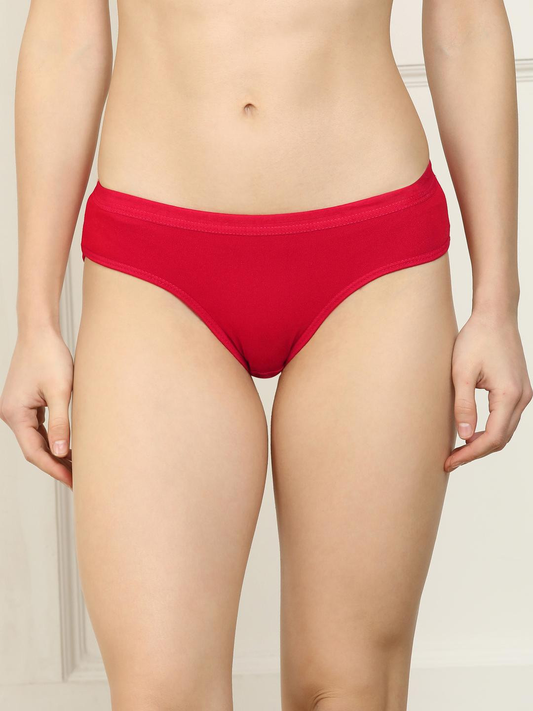 New stylish Pink,Green,Purple,Red,Blue,Pink Cotton Silk Hipster Multicolor Panties Pack of 6