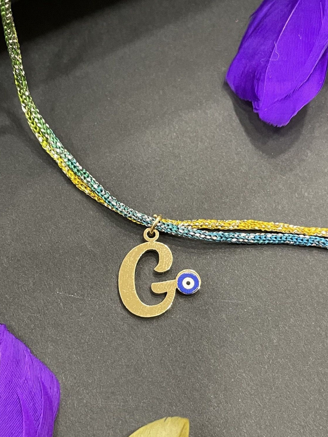 Digital Dress Room G Letter Evil Eye Rakhi