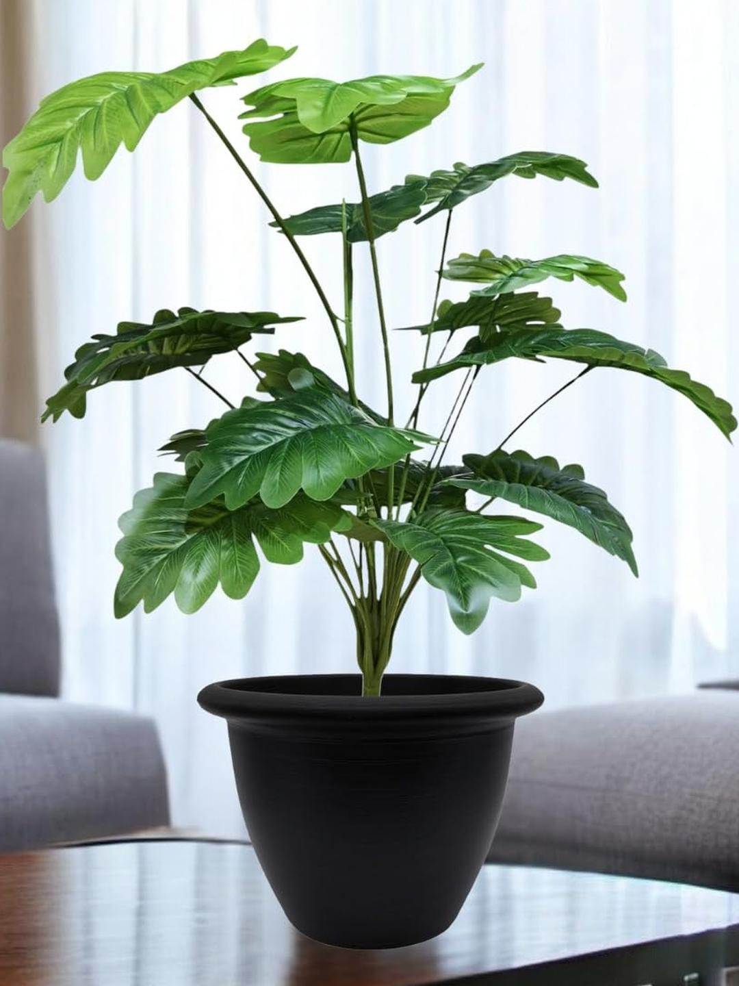 Go Hooked Artificial Monstera Deliciosa Plant with complimentary Nursery Pot