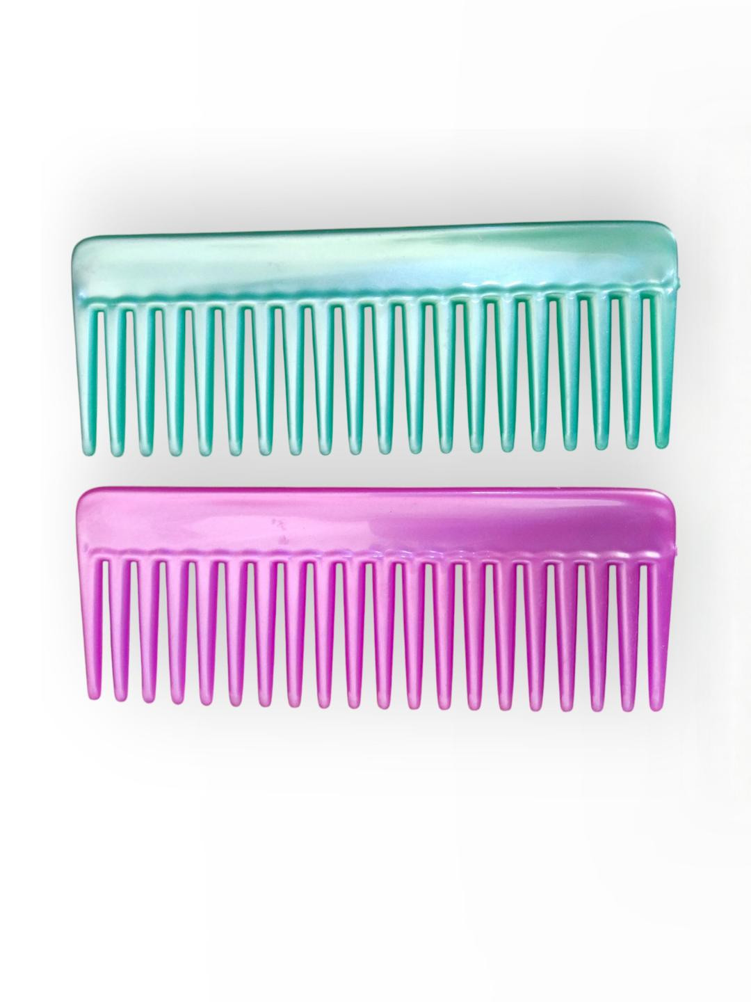 ARPANA BRIGHT Set Of 2 Pink & Green Regular Hair Comb 22 cm