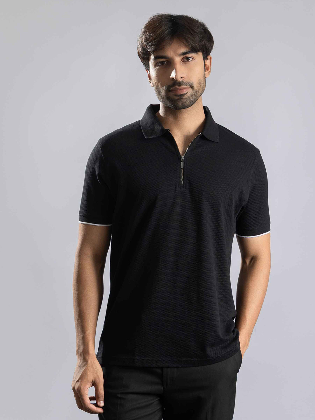ONEWAY Polo Collar Pure Cotton Regular Fit T-shirt