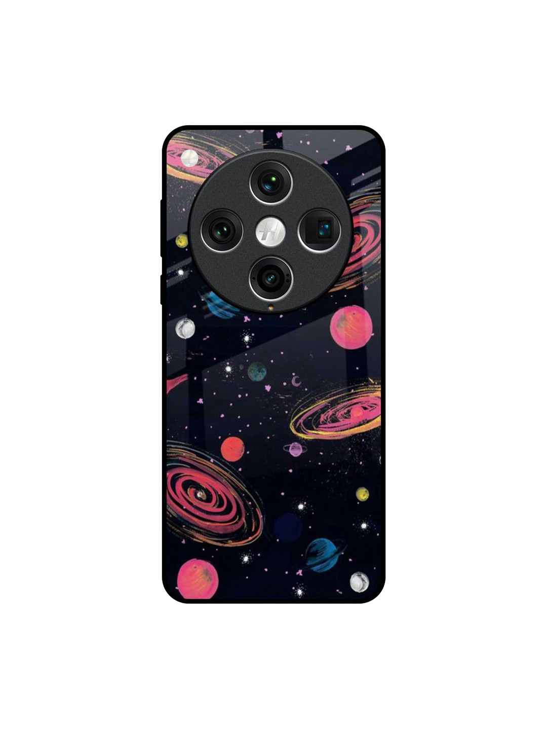 QRIOH Galaxy In Dream Quirky Printed Oppo Find X8 Pro Galaxy In Dream Glass Back Case