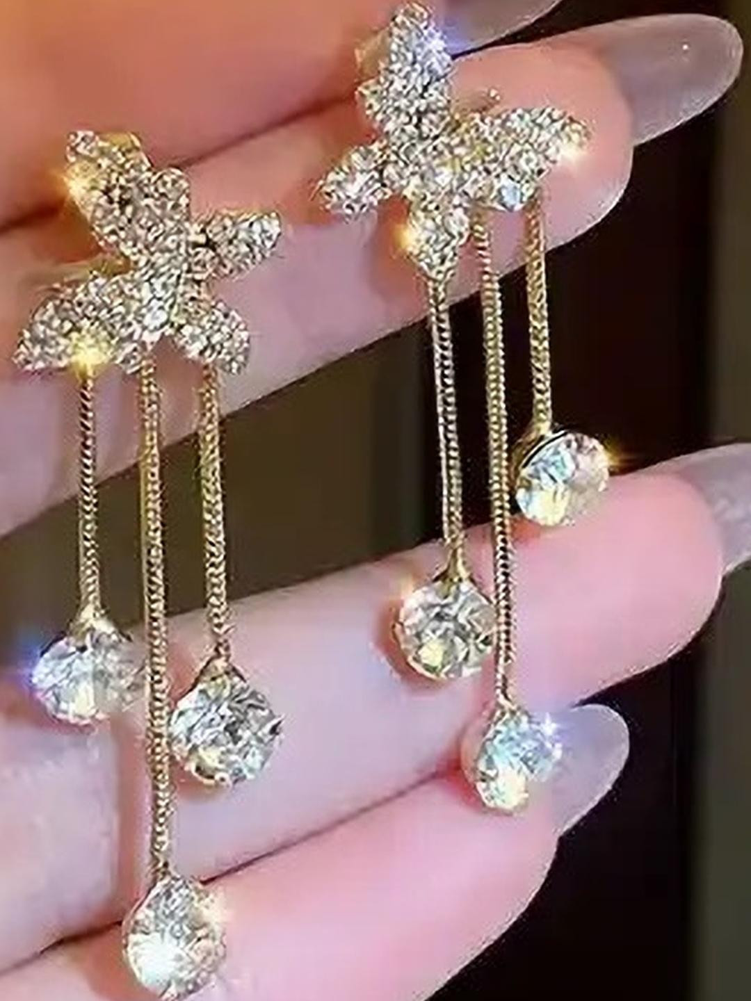 ONUYX Diamond Shaped Drop Earrings
