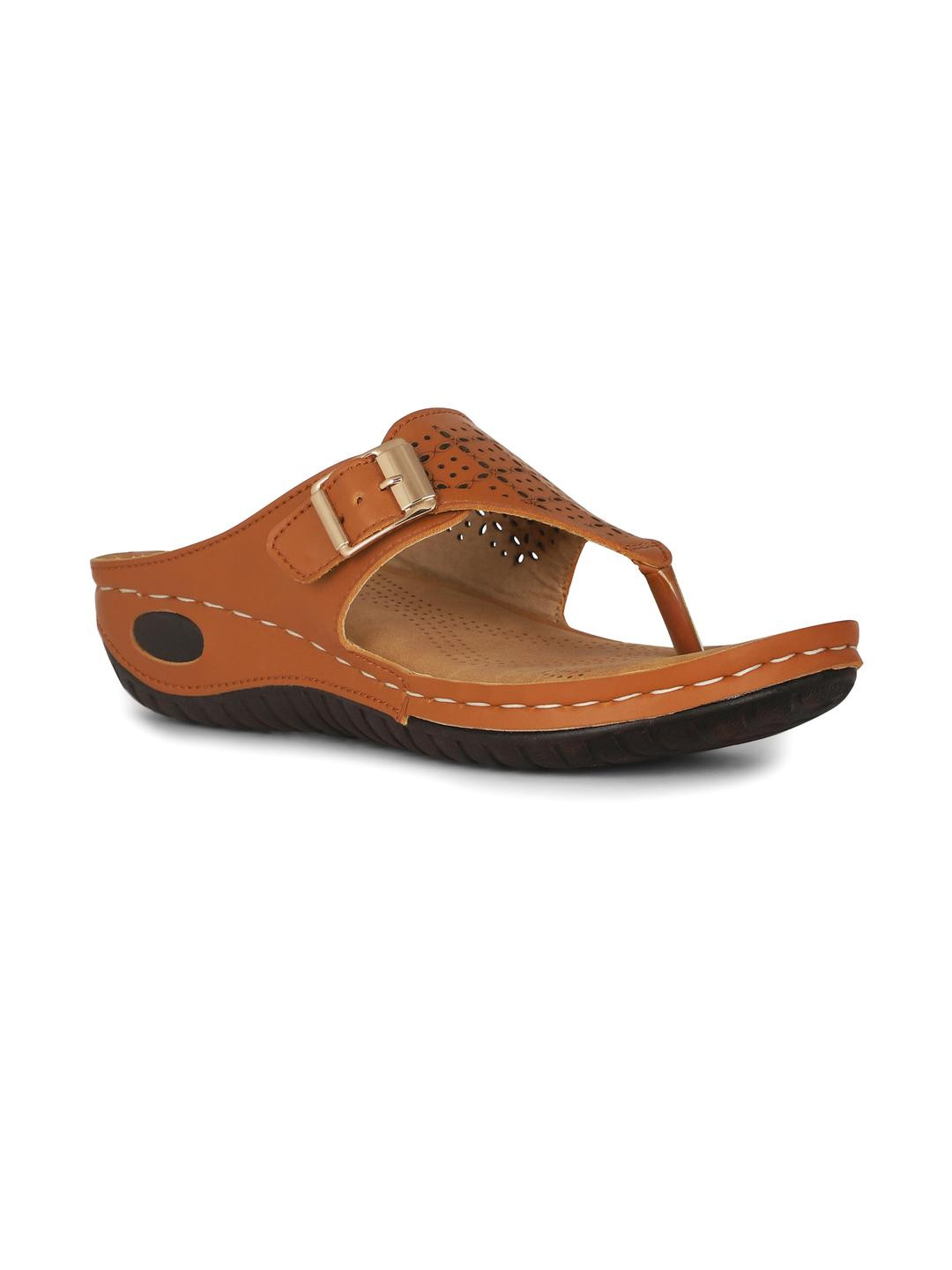 FEET FIRST Women Tan Sandals