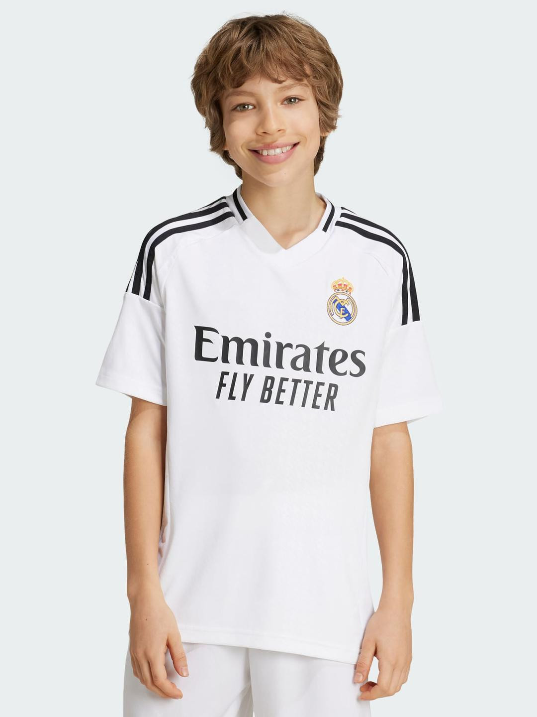 dostitch Boys Typography Striped Dri-FIT Jersey T-shirt