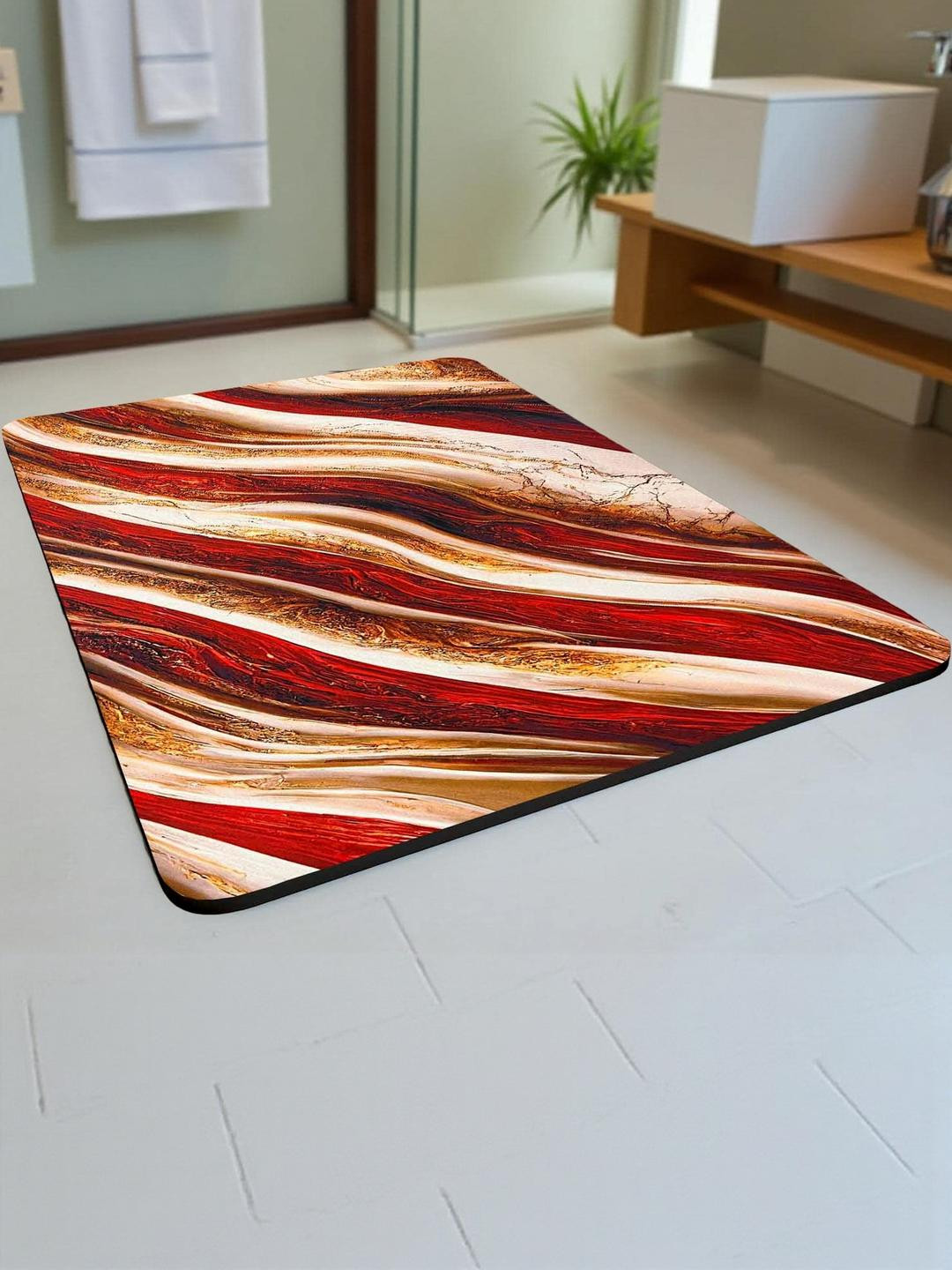 IVAZA 550 GSM Gold Anti Slip Bathroom Mat