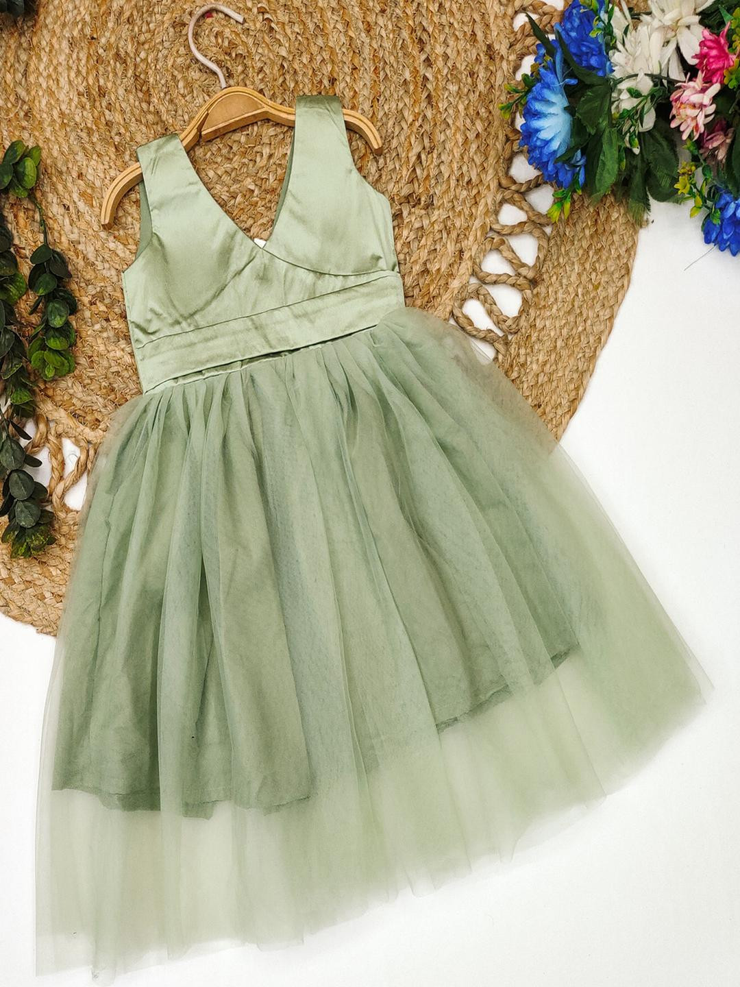 Tejam Net Fit & Flare Dress