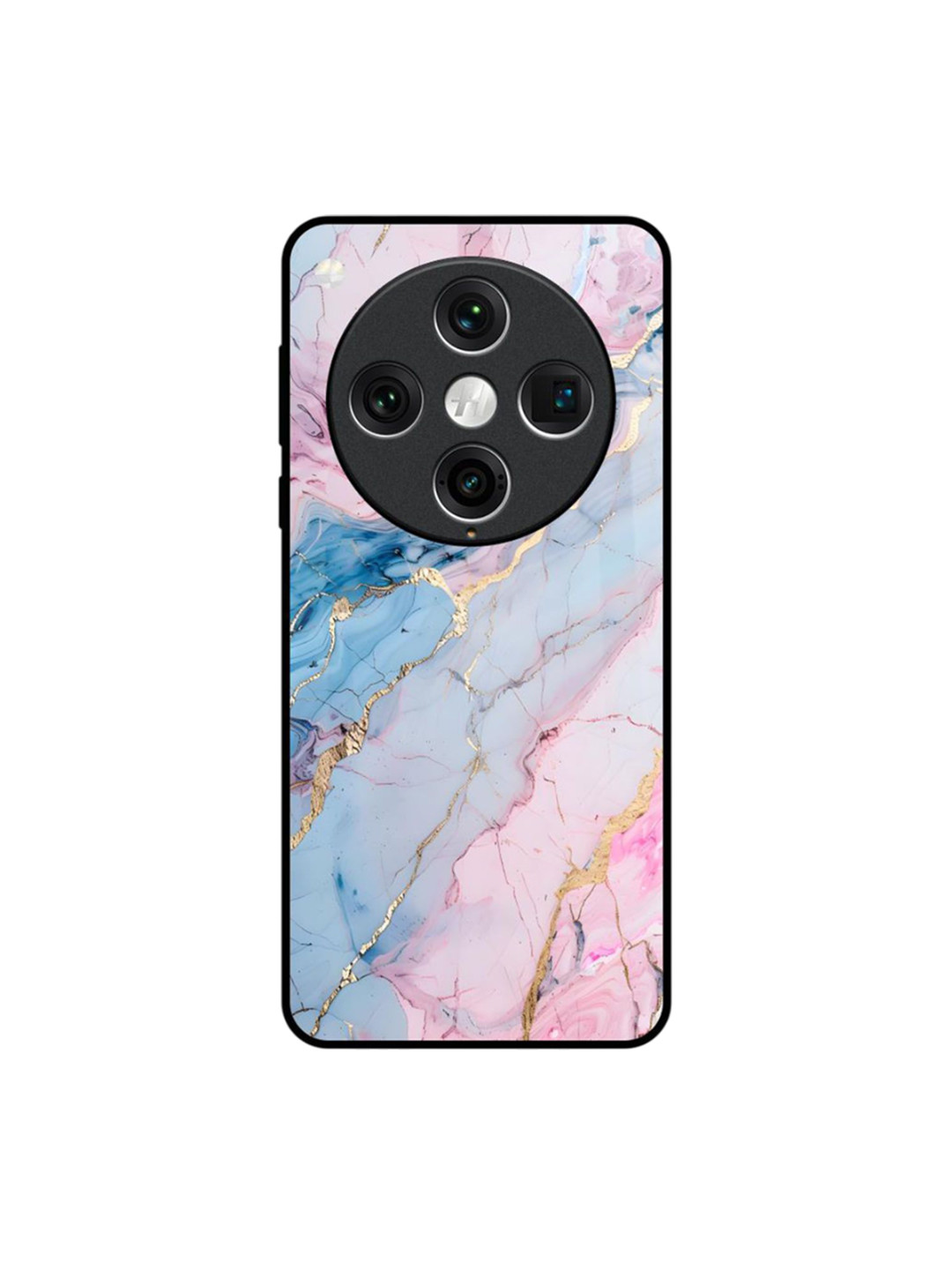 QRIOH Quirky Printed Oppo Find X8 Pro Marble Mist Glass Back Case