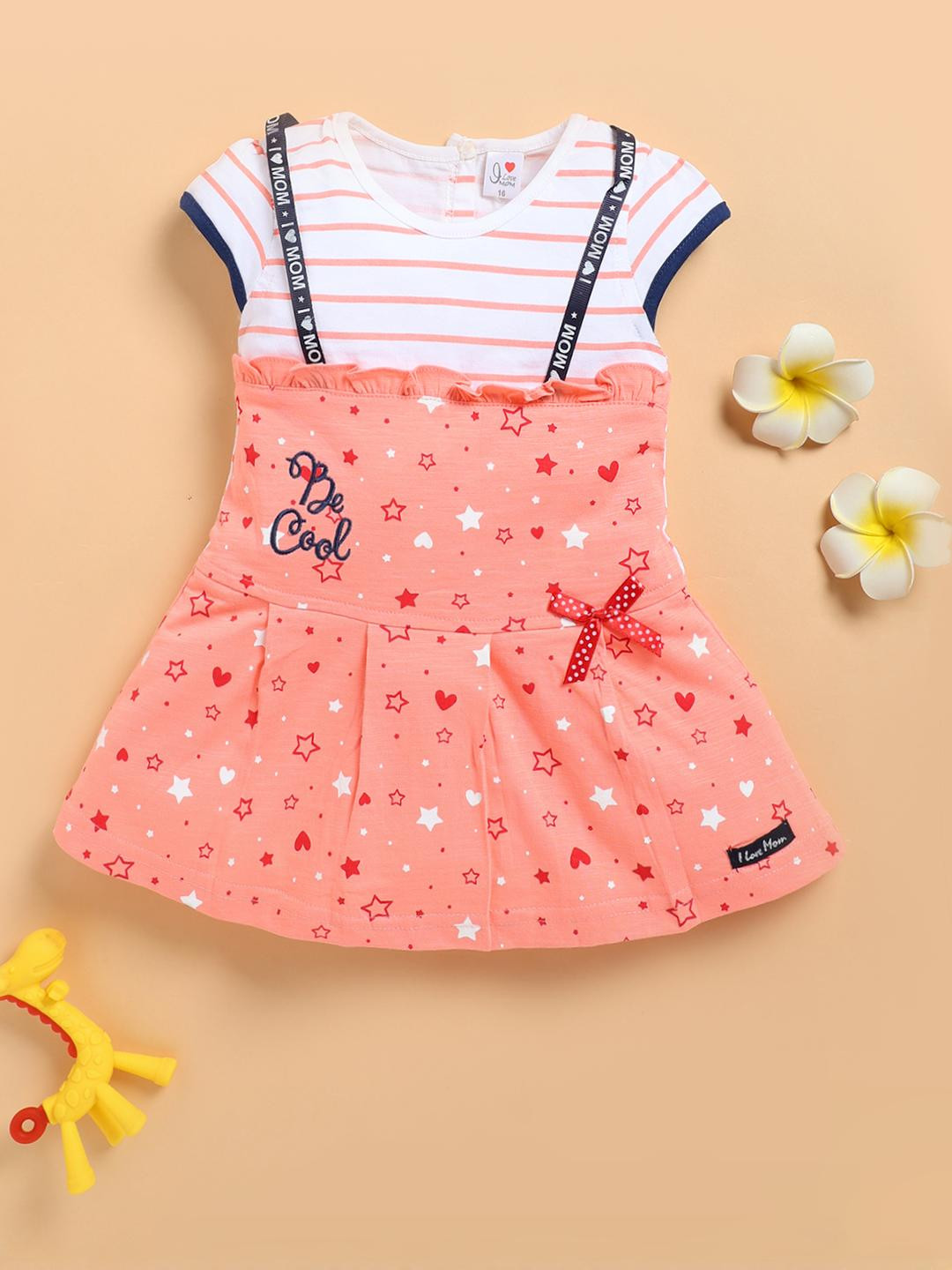 I LOVE MOM Small Print Fit & Flare Dress